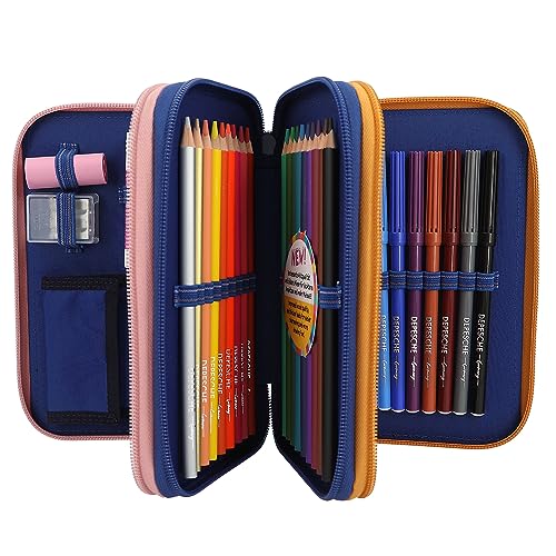 Trousse à 3 compartiments TOPModel Depesche pour ne plus perdre ses crayons