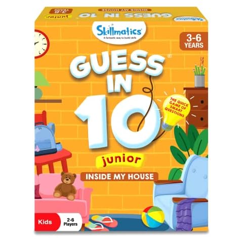 Skillmatics Card Game - Guess in 10 Junior Inside My House, Quick Game of Smart Questions, Gifts & Fun Learning for Ages 3 to 6 Cover