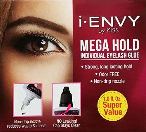 i Envy by KISS Mega Hold Individual Eyelash Adhesive Glue Black (KPEG08 - Black)