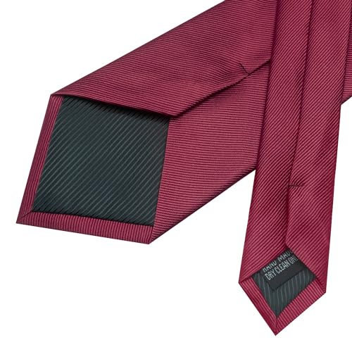 Image of JEMYGINS Formal Necktie Solid Color Tie and Pocket Square with Tie Clip Lapel Pin Sets for Men 4PCS