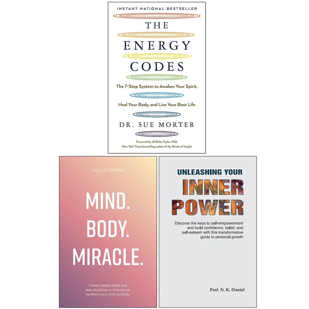 The Energy Codes, Mind Body Miracle & Unleashing Your Inner Power 3 Books Collection Set