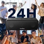 Soundcore 3 par Anker Soundcore, Haut-parleur Bluetooth avec son stéréo, 24H L'heure du jeu, IPX7 Imperméable, Diaphragme de titane pur, PartyCast, BassUp, App, personnalisé EQ, pour la maison, l'extérieur et la plage