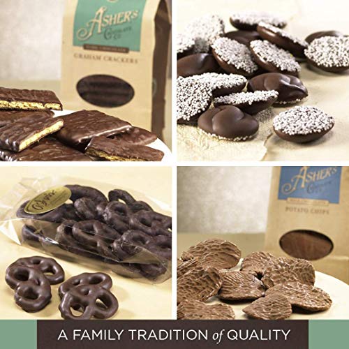 Asher\'s Chocolates, Chocolate Covered Heart Assortments, Collection of Gourmet Chocolate, Small Batches of Kosher Chocolate, Family Owned Since 1892 (8 oz, Variety Assortment)