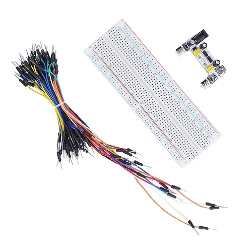 Kit de tábua de ensaio cabos pontos de amarração fonte branca 65 fio de pão 12 V 830 65 peças placas