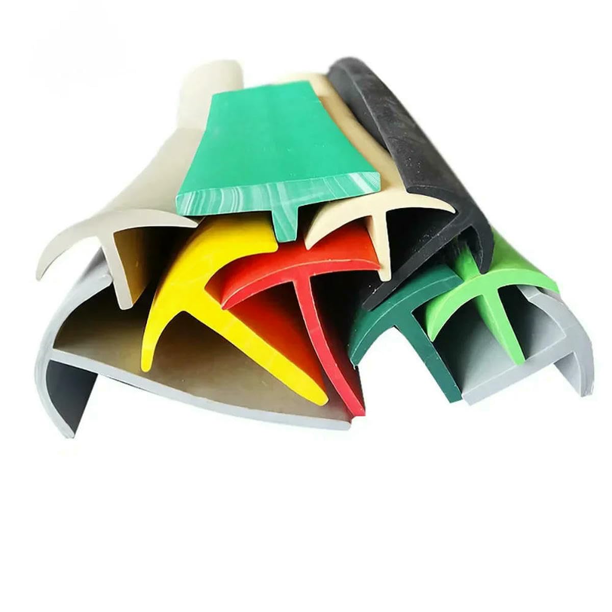 Joint d'étanchéité en caoutchouc silicone en forme de T pour joints de gouttière, panneaux solaires, porte et fenêtre universels - T-113 30 x 32 mm - 2 m