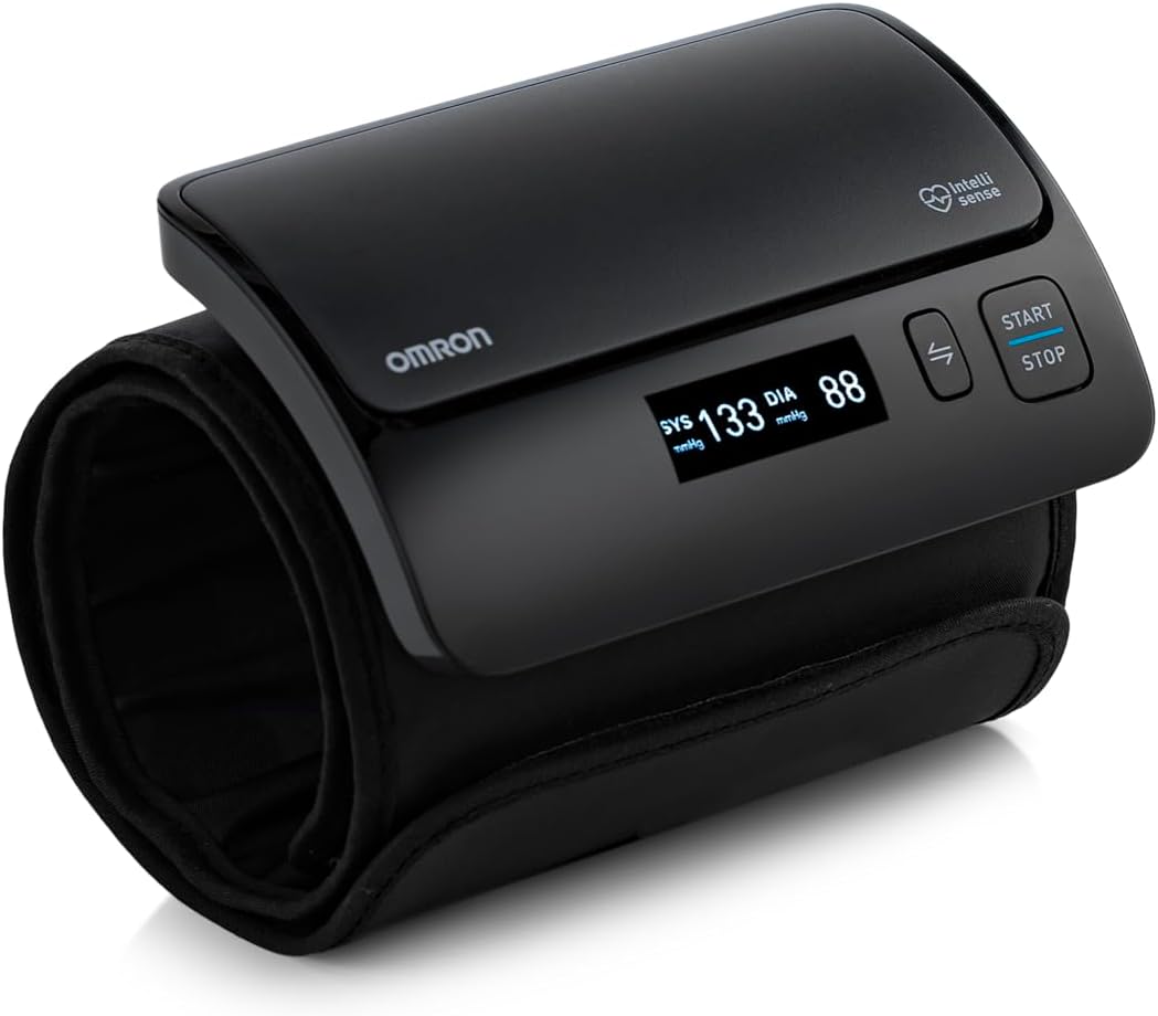 - Omron Smart Elite+ HEM 7600T Tubeless 360° Accurate Arm Digital Blood Pressure Monitor With Intellisense Technology & Intelli Wrap Cuff With Bluetooth Connectivity to Store Historic Measurements