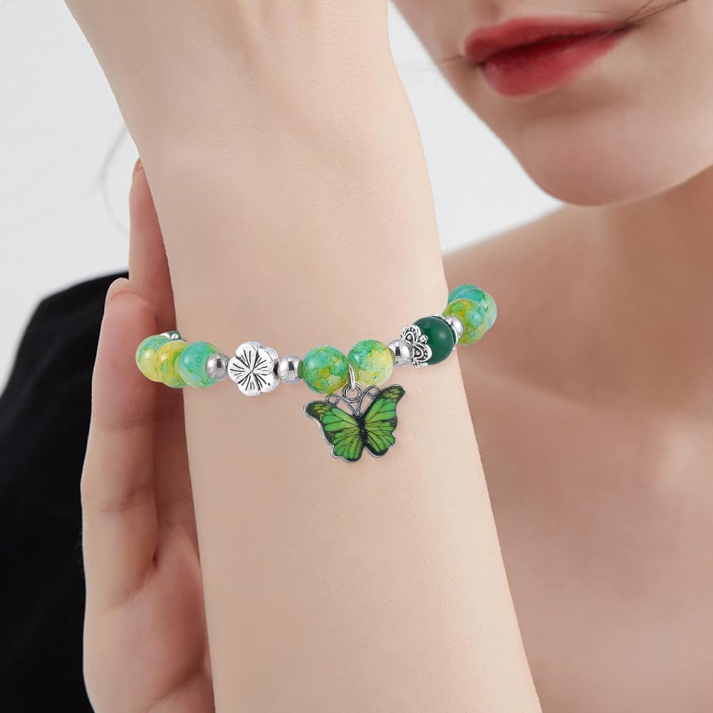 1 Box 100pcs Antique Silver Alloy Floral Beads Tibetan Style Metal Cherry Flower Flat Round Spacers Flowers Loose Bead Charms Bulk for Jewelry Making Bracelet Earrings Diy Craft Supply - Image 6