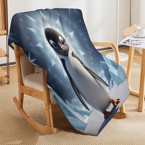 Couverture pingouin pour des soirées cocooning douillettes sur le canapé - 5