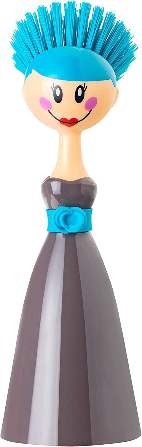 Vigar Dolls Dish Brush With Ergonomic Handle And Dress Shaped