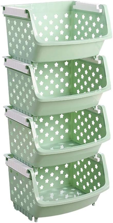 Wózek kuchenny, wózek kuchenny, wielofunkcyjny organizer z kółkami, mobilny serwis narzędziowy do łazienki, biura, pralni, rozmiar: 4 piętra, kolor: zielony