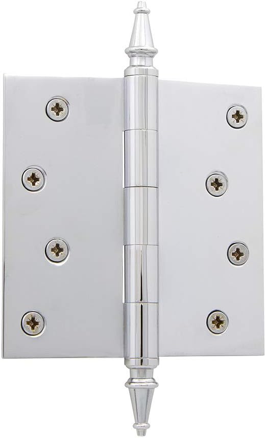 Nostalgic Warehouse Steeple Tip Residential Door Hinge with Square Corners