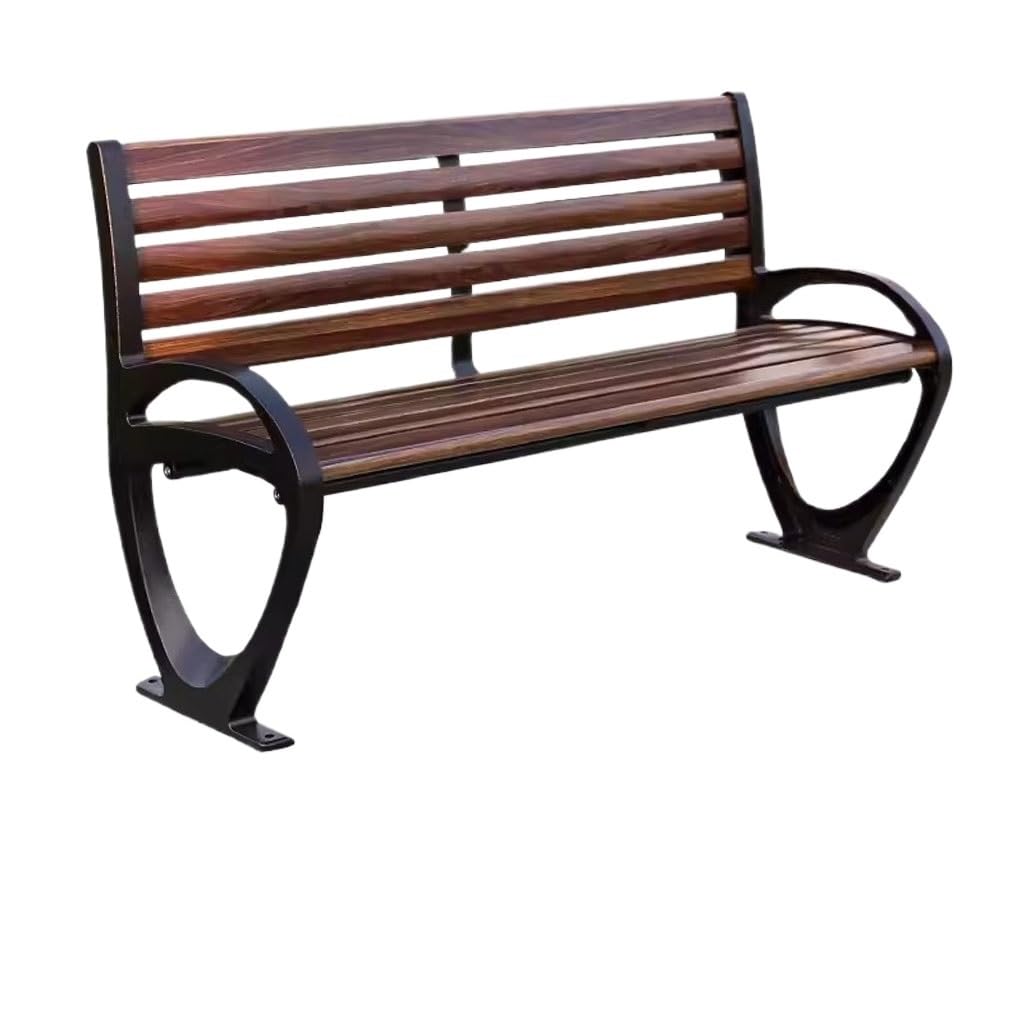 AYCDL Garden Bench Park Chair Outdoor Bench Plastic Wood Chair Double Front Porch Furniture,B,One Size,A-One Size