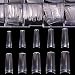 Clear Acrylic Nail Tips - French Nail Tip BTArtbox 500pcs Fake Nails Half Cover False Nail with Case for Nail Salons and DIY Nail Art, 10 Sizes
