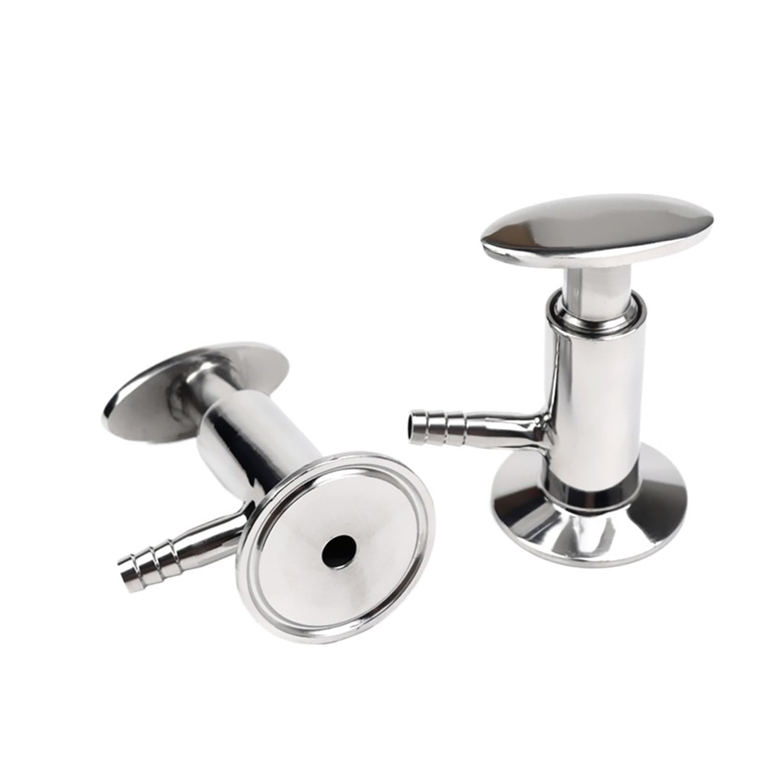 Vanne d'échantillonnage 10mm anti fuite en inox 316 ferrule 50.5mm pour tuyau