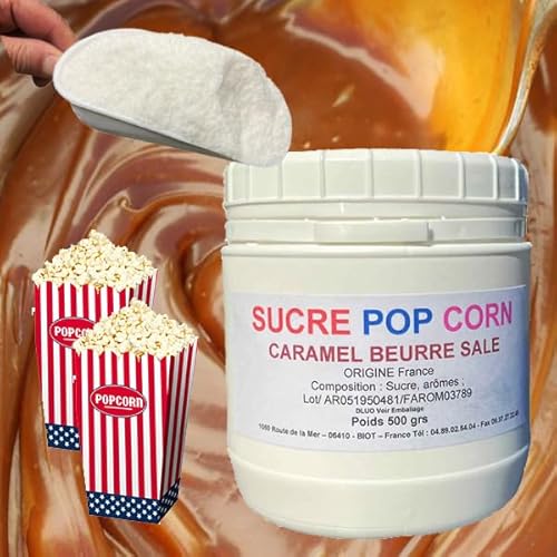 Sucre Pour Pop Corn Caramel Au Beurre Salé 500 grs