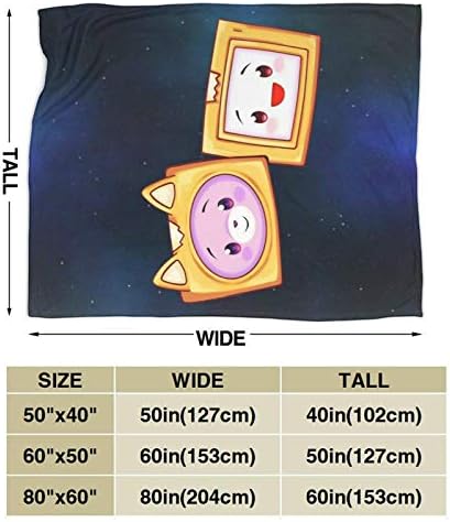 Jingliwang Lankybox Merch Lankybox Boxy Soft Micro Fleece Blanket Plush Throws Blanket for Bed Sofa Couch Chair for All Season Gift 50"X40"