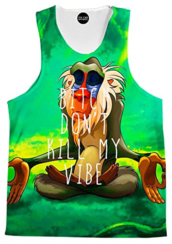 On Cue Apparel Meditating Rafiki Tank Top - Premium All Over Print Tanks - Medium