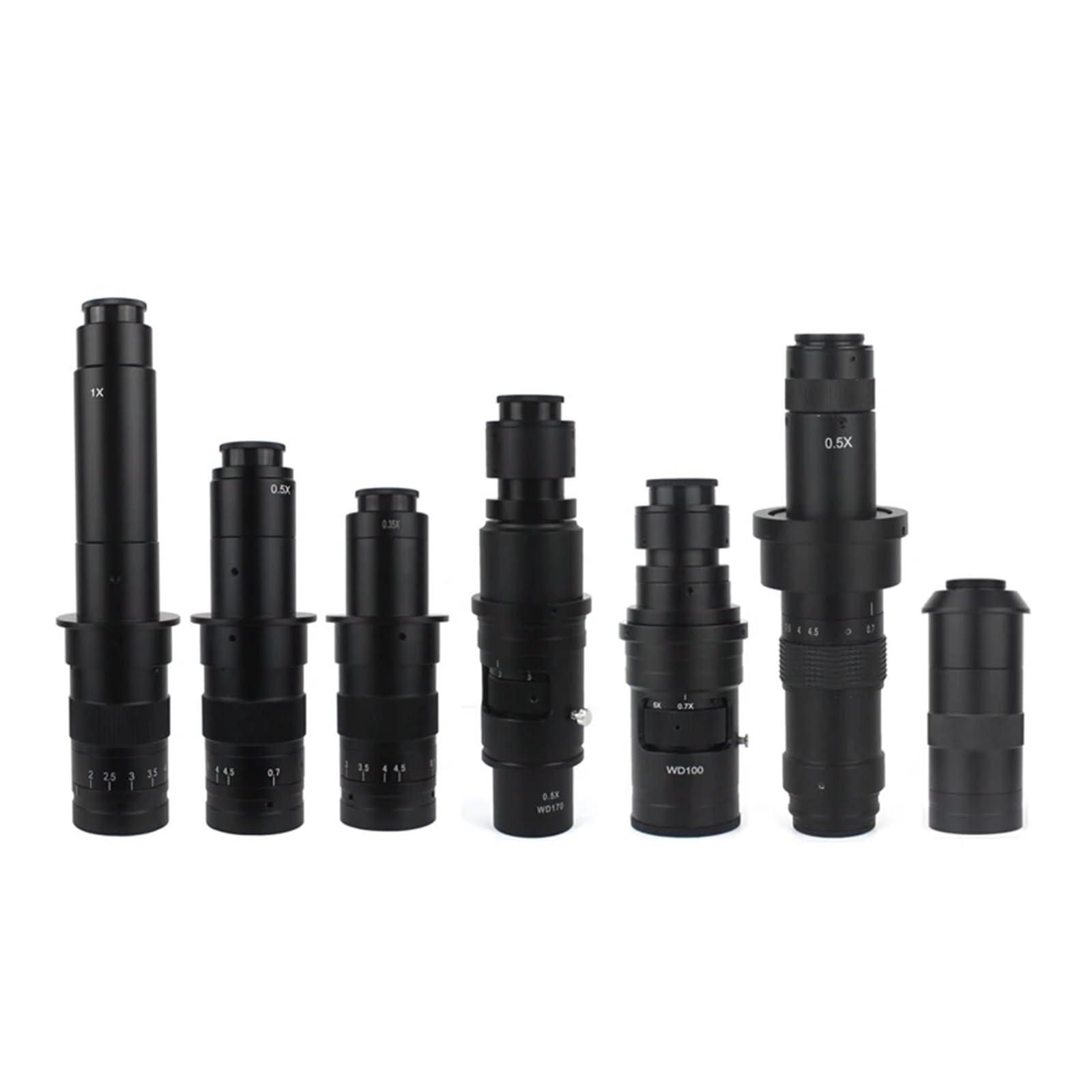 Adjustable Magnification 100X 130X 180X 200X 300X 360X 500X Zoom C Mount Lens For HDM/I VGA USB Industry Video Microscope Camera