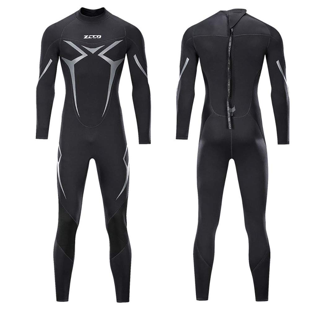 WYYHAA Men's Wetsuits 3Mm Premium Neoprene Full Sleeve Dive Skin Back Zip Diving Wet Suits for Spearfishing Snorkeling Surfing Canoeing