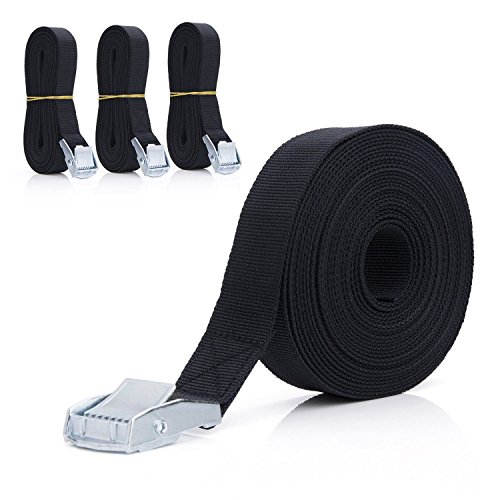 2/040 sz 16 Stück / 8 Paar Befestigungsriemen Set, ideal zur Befestigung am Fahrradträger, Auto Heckträger Fahrrad Fahrradträger, Klemschloss Gurte, Spanngurte, Zurrgurt Camping Outdoor