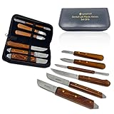 Dental Fahenstock Large, Small Knife, Cynamed Plaster Alignate Spatula and Knife Mixing Modeling Labratory Restorative Instruments 6 Pcs