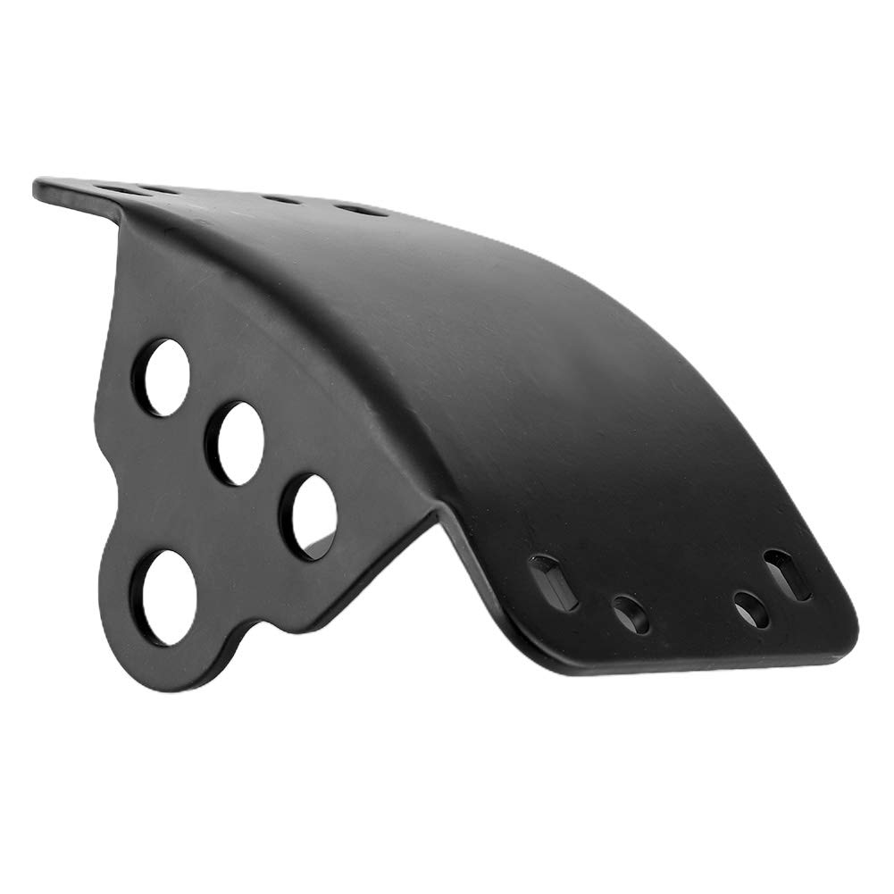 Qiilu Support de Plaque d'immatriculation à Montage latéral, Kit de Support de feu arrière de Plaque d'immatriculation à Montage latéral adapté pour Moto Cruiser/Bobber/Chopper avec essieux 3/4in