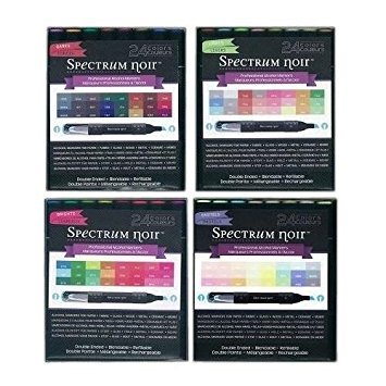Spectrum Noir 96-pen SET Brights Lights Pastels Darks Next Generation Alcohol Ink Markers Pens Refillable
