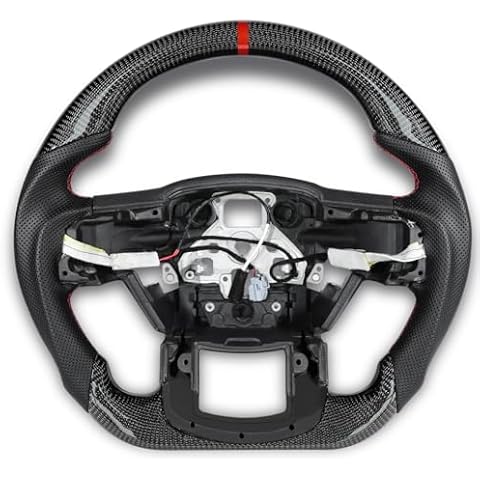 TESFEEL Heated Carbon Fiber Steering Wheel Cover
