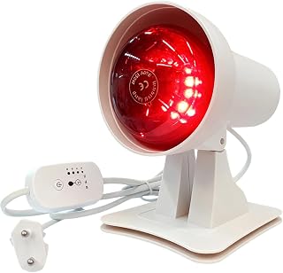 Rotlichtlampe, Infrarotlampe mit Timer für Gesicht und Körper | 150W Einstellbar