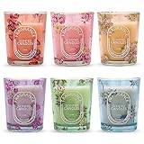 Scented Candles Gift Set for Home- Rose, Vanilla, Jasmine, Wolfberry&Blood Orange, Eucalyptus and Bl