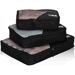 Hynes Eagle 3 Pieces Packing Cubes Set Travel Luggage Organizer Bag
