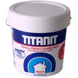 Pintura De Revestimiento Interior Titanlux - Titanit- Pintura plástica, Mate blanco, 4L (ref. 029190004)