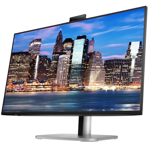 Image of HP Series 7 Pro 27-inch 727pm & 727pk 4K UHD 2160P Conferencing Monitor, 2-Pack - Webcam, Mic, Speaker, Daisy Chain, DisplayPort, USB Hub Bundled with Desk Mount Dual Stand & USB-C Multiport G5 Dock