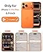 FNTCASE for iPhone 17 Pro Max Case Cosmic Orange: [Compatible with Magsafe] [Magnetic Phone Cover with Screen Protector] Military Grade Shockproof Protective Dual-Tone Design‌ for 17 ProMax, 6.9 inch