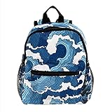 Rucksack mit großem Fassungsvermögen: Die Schultaschen verfügen über Mehrzwecktaschen und ultra-glatte Reißverschlüsse, bieten ausreichend Platz für Regenschirme, Wasserflaschen, Notizbücher und Schreibwaren. Der Rucksack ist für Kinder geeignet, um zur Schule zu gehen, Ausflüge, Sommerlager, Outdoor.