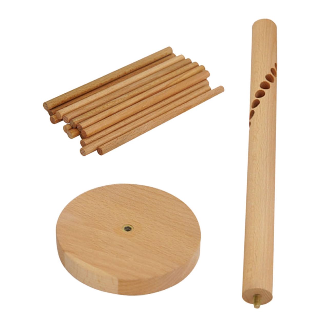 ABOOFAN Séchoir à Pâtes en Bois Robuste et Solide, Support Suspendu pour Nouilles Fraîches, Maison Restaurant, Design Simple et Moderne