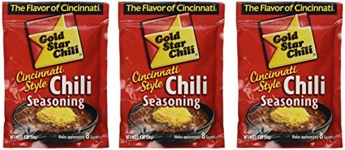 Gold Star Cincinnati Style Original Chili Seasoning. (3 Pack)