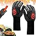 BBQ Guanti, Guanti ignifughi BBQ, Resistenza al Calore Fino a 800°C, Guanti da...