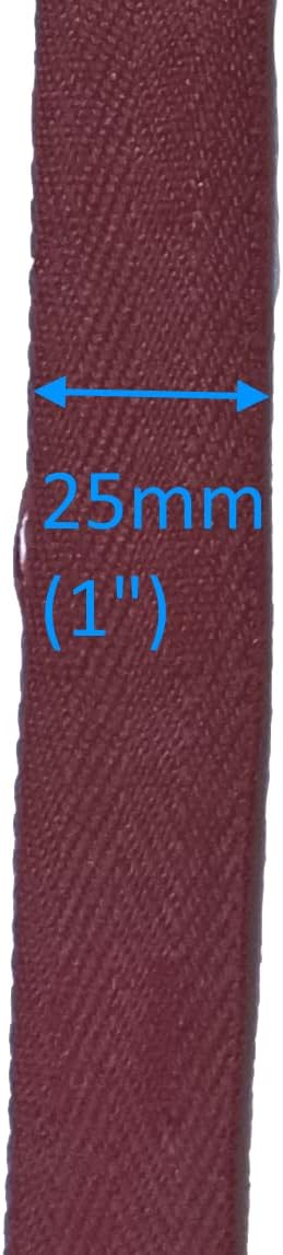 Venetian Blind Cloth Ladder Tape/Laddering Tape for 2” Blinds 25x44x54 mm-6 Colors (50 ft, Red Brown)