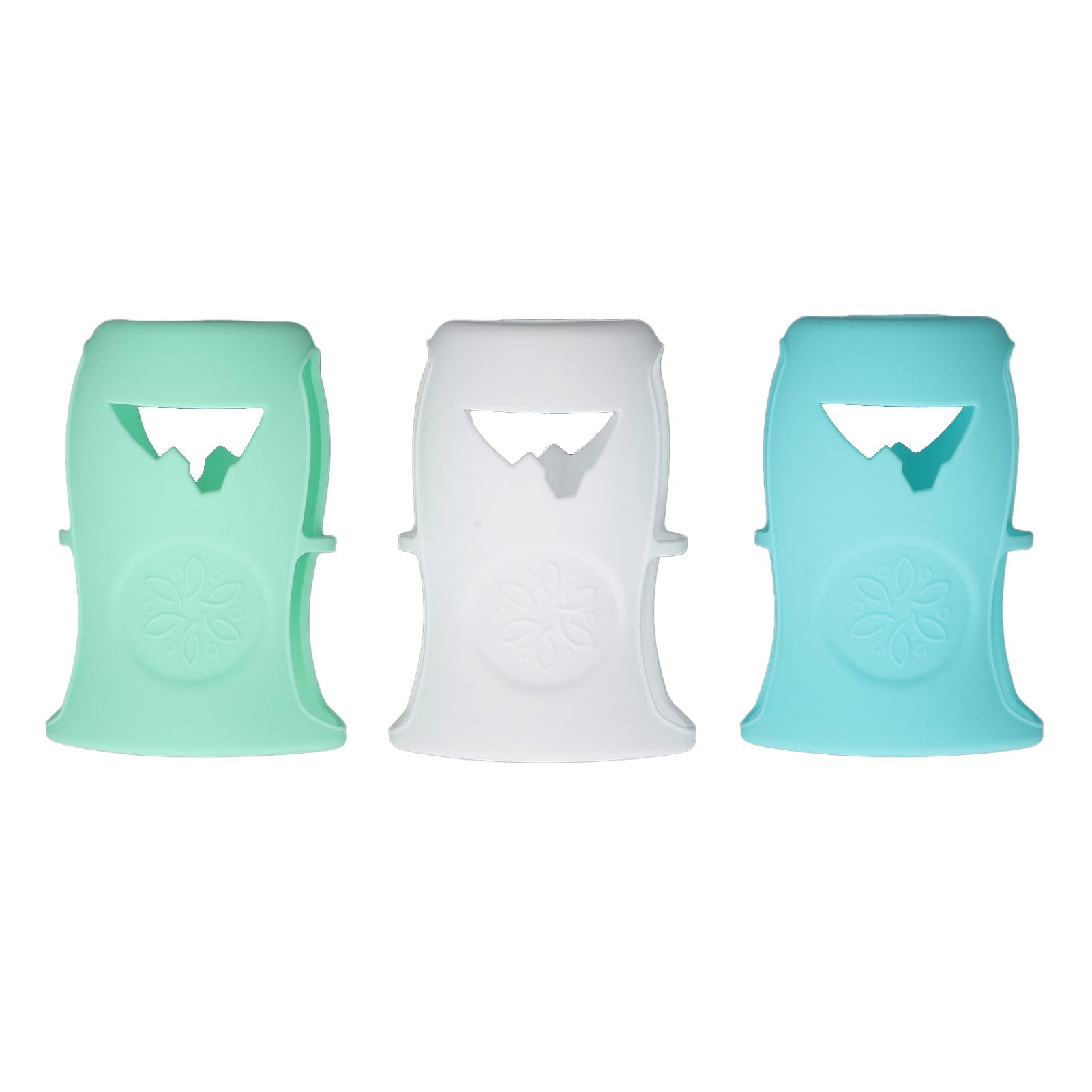 Baby Bottle Silicone Sleeve, Shatterproof Anti-Leak Cover for Glass Bottles, 3-Pack Food Grade Silicone Wrap for Newborns, Infants, and Multi-Purpose Use at Home or Travel
