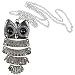 Leegoal Vintage, Retro Owl Pendant and Chain with Antiqued Silver Tone Finish
