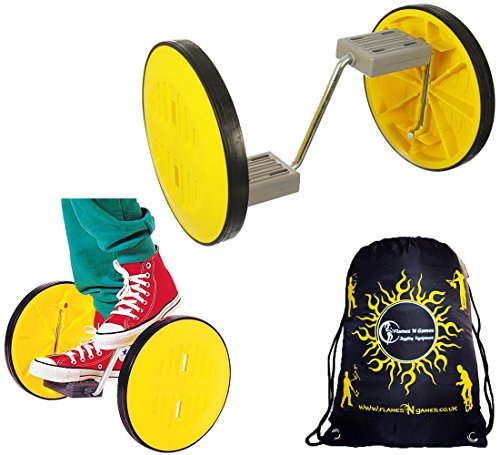 Acrobatic 2 roues Fun Wheels - parfait pour les enfants, les adultes + Flames N Games Sac de transport.
