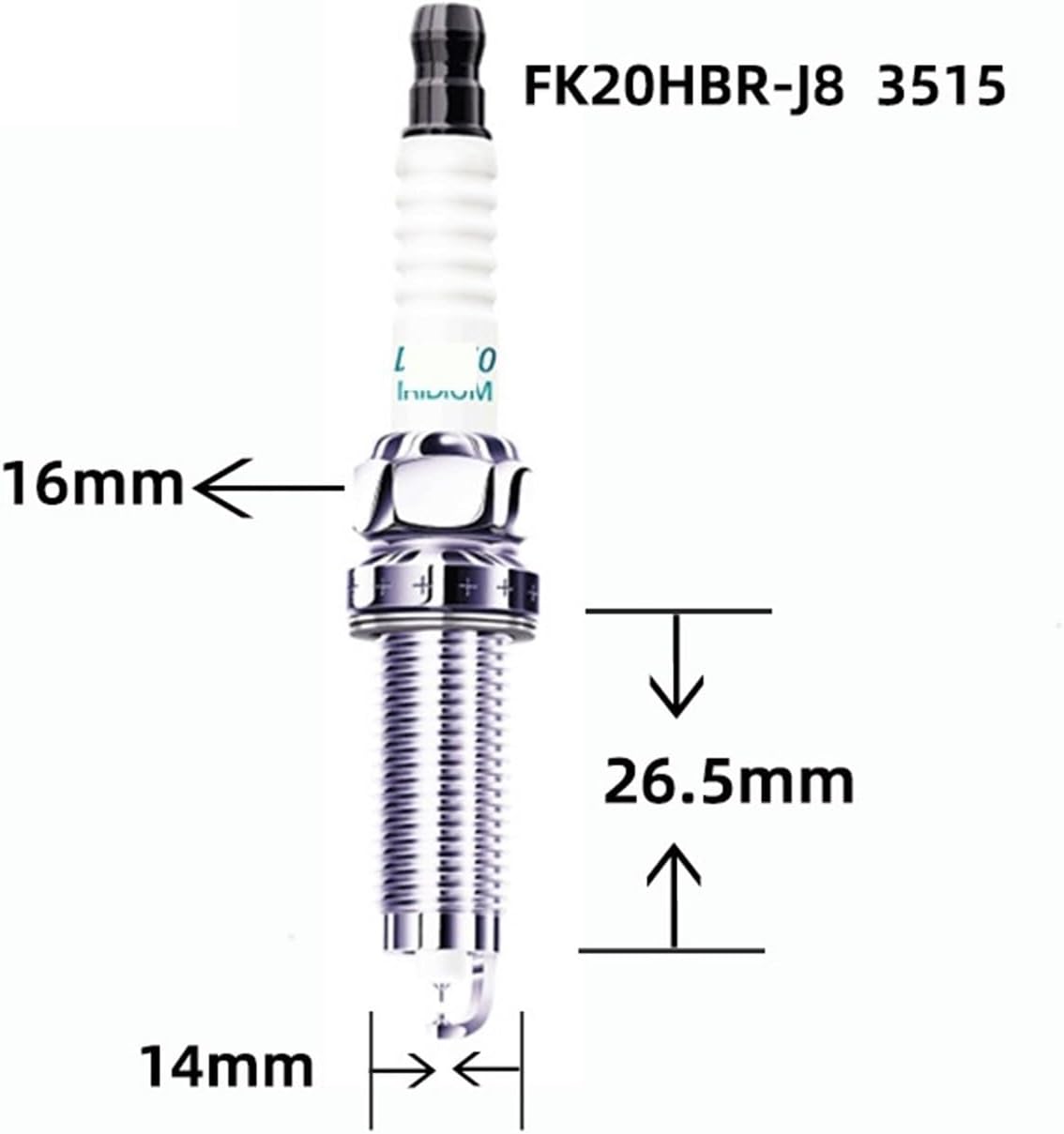 4PCS Iridium Platinum Spark Plug FK20HBR-J8 3515 oe 90919-01279