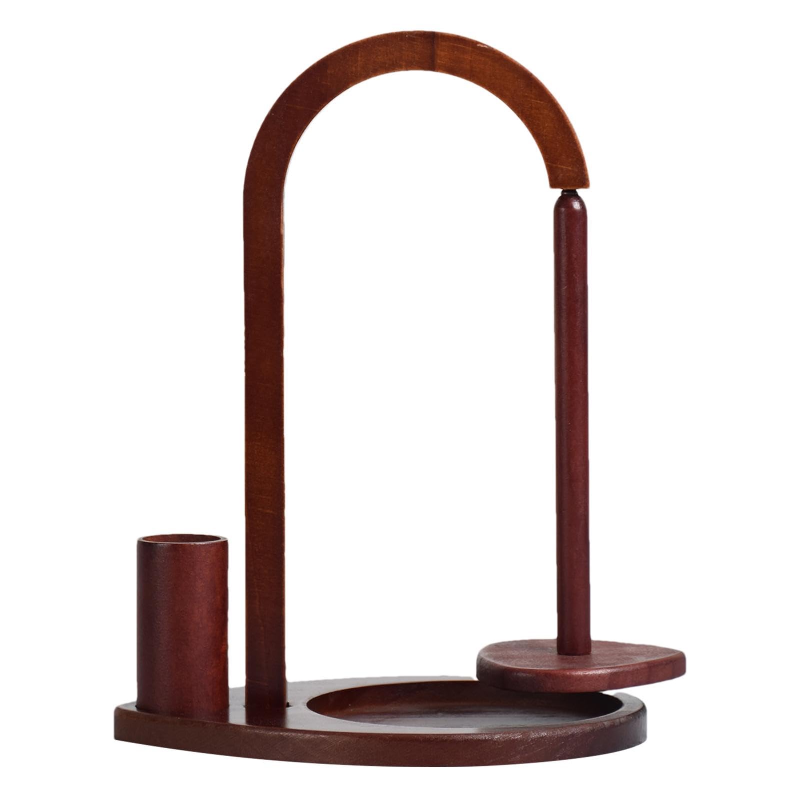 Magnetic Yarn Spool Holder | Wooden Magnetic Yarn Holder,Yarn Spinner with Magnetic,Vertical Yarn Skein Holder with Easy Installation,Perfect Yarn Holder Spinner for Knitting and Crocheting