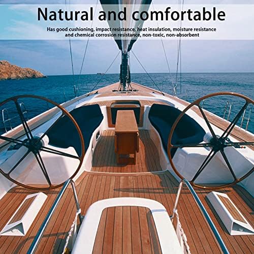 NA EVA Foam Faux Boat Decking Flooring Yacht Mat, Non-Slip Mat Self-Adhesive Marine Mat Decking Sheet for Boats Yachts Ship Decks Speedboats 240x90cm