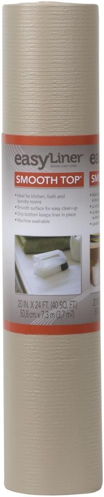 Duck Smooth Top EasyLiner, 20-inch x 24 Feet, Taupe
