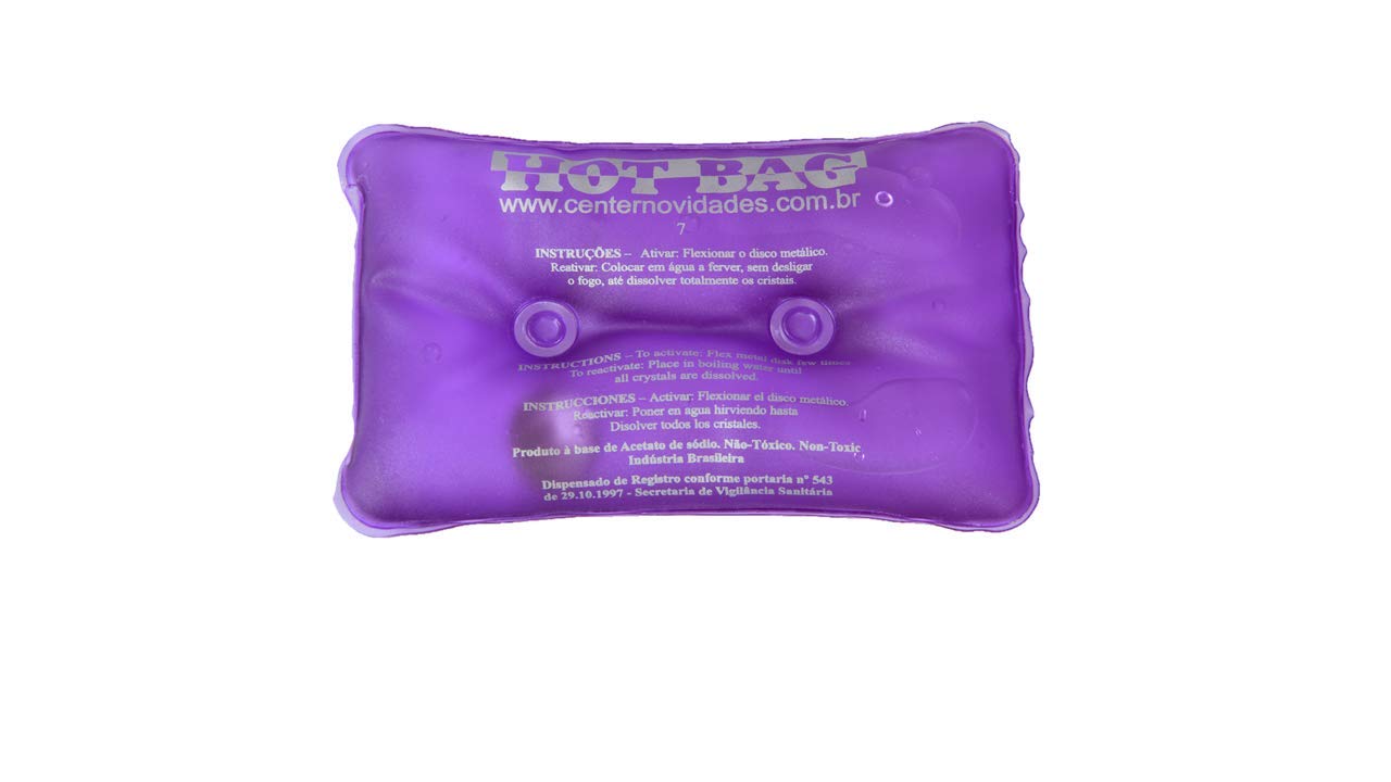 Almofada Térmica Calor Instantâneo Hot Bag (Roxa, nº 07)