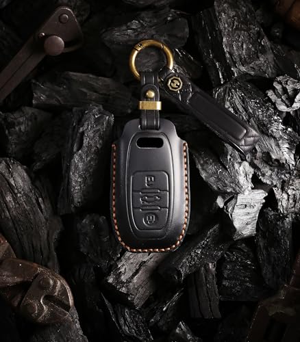 Boîtier de remplacement clé Audi finition noire haut de gamme