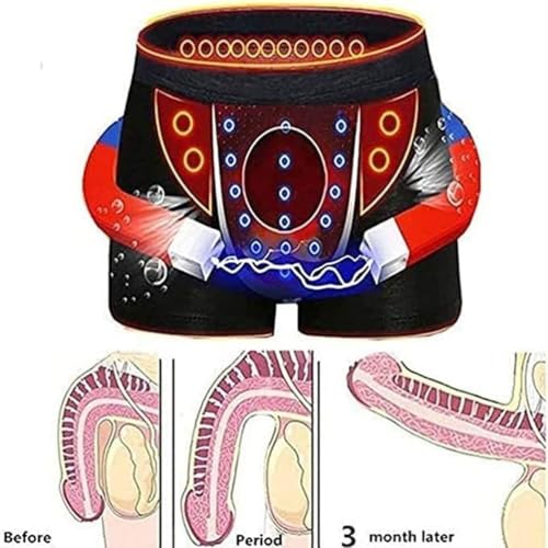 5-Packs Men's Underwear Magnetic Therapy Boxer Briefs Enlargement Underwear Tourmaline Prostate Panties2