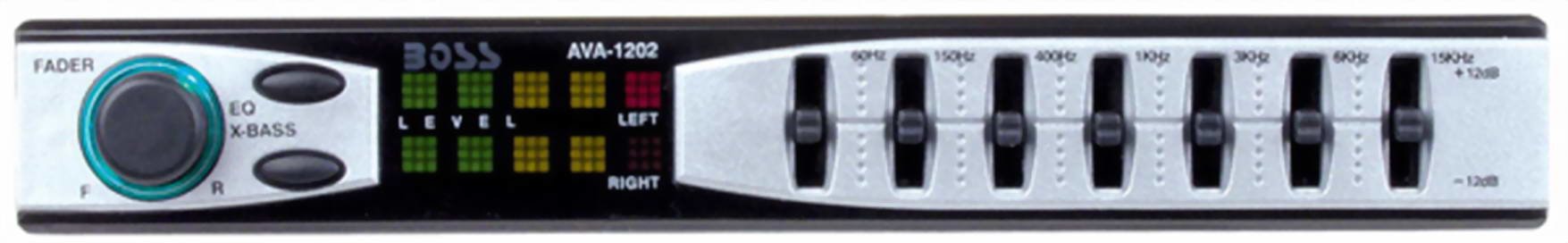 BOSS Audio Systems AVA1202 7 Band Pre-Amp Equalizer